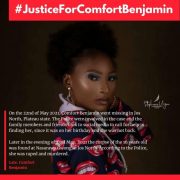 news, #justiceforcomfortbenjamin, nigeria news, trending,