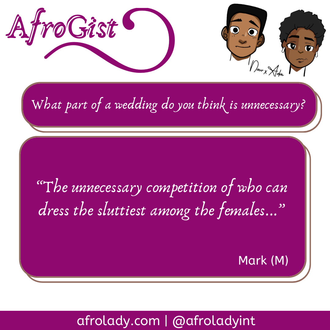 Afrogist, unnecessary parts of a wedding, parts of a wedding that’s unnecessary, wedding dos and donts, weddings,
