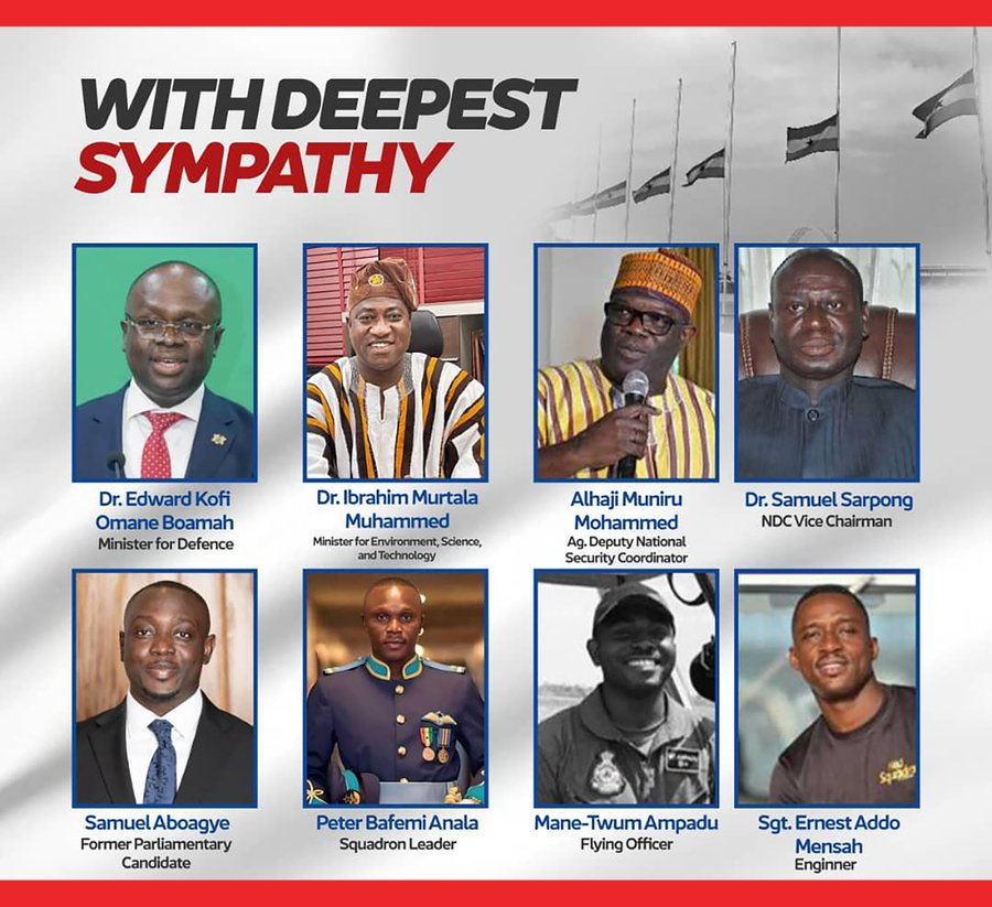 Ghana Helicopter Crash Takes the Lives of 8 Prominent Figures