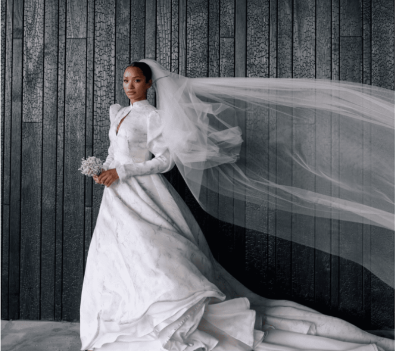 Temi Otedola Wedding Dresses to Mr Eazi