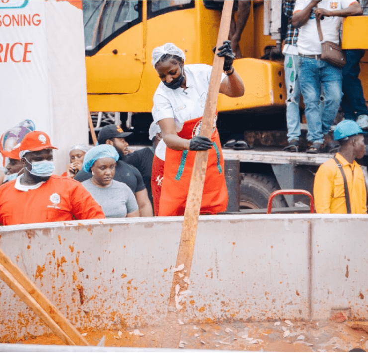 Hilda Baci Sets Guinness World Record with Largest Pot of Jollof Rice in Lagos