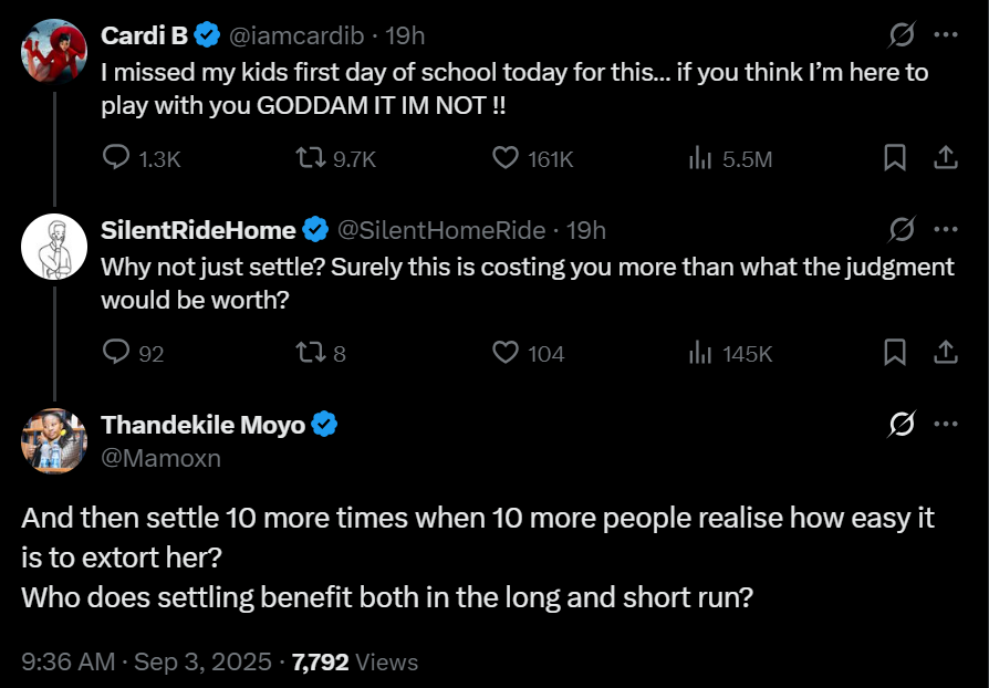 Cardi B Remains Unbothered as Witnesses Dismiss 24 Million Dollar Lawsuit