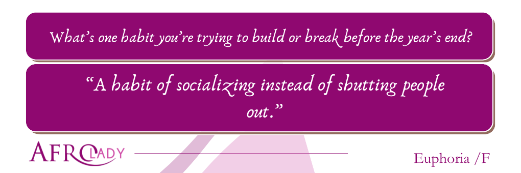 Habits people are trying to break