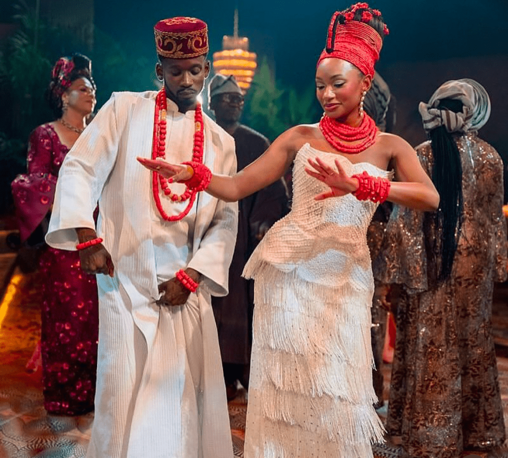 Temi Otedola and Mr Eazi's wedding