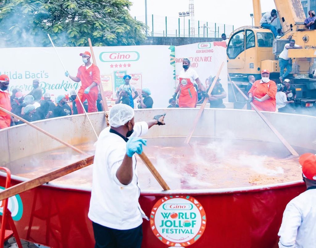 Hilda Baci Guinness World Record 2025, Largest pot of jollof rice Lagos, Hilda Baci jollof rice record, Guinness World Record Nigeria 2025, Nigerian chef Hilda Baci, Hilda Baci cook-a-thon 2023, Jollof rice world record, Hilda Baci Instagram update, Hilda Baci Net worth, Gino Nigeria partnership,